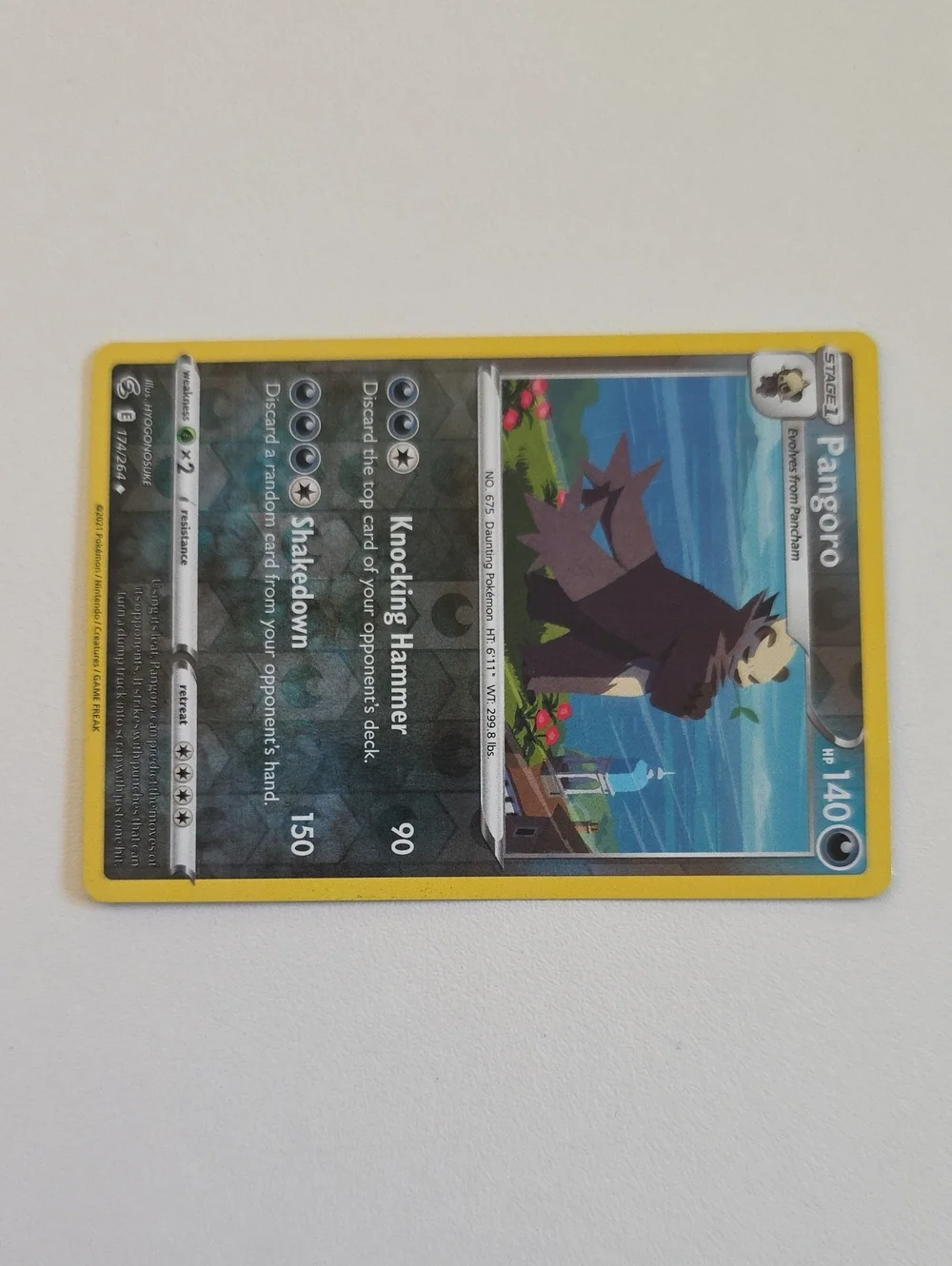 Pokemon Pangoro Card